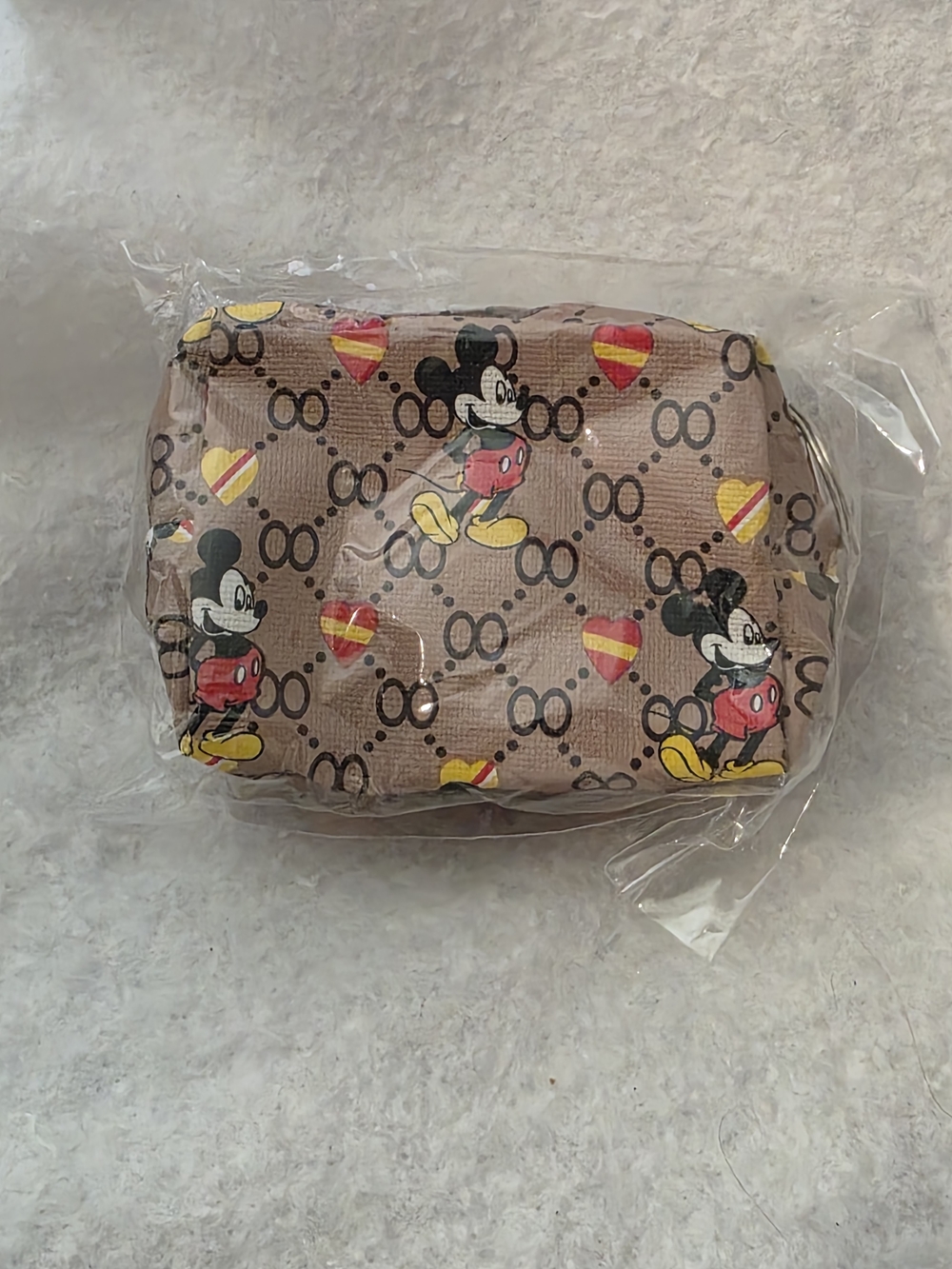 Mickey Pattern Cosmetic Pouch - NEW